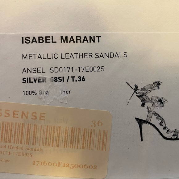 Isabel Marant Ruffle Ansel Leather Heels NWT - Picture 12 of 16